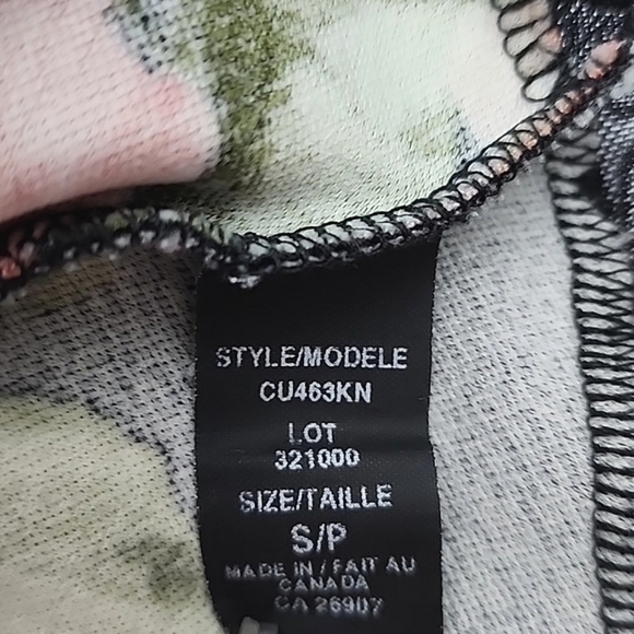 ⭐️3/ $30⭐️ Studio Skirt A-Line Black Pink Floral Inset Mesh Hem Lightweight Sz S - Picture 10 of 15